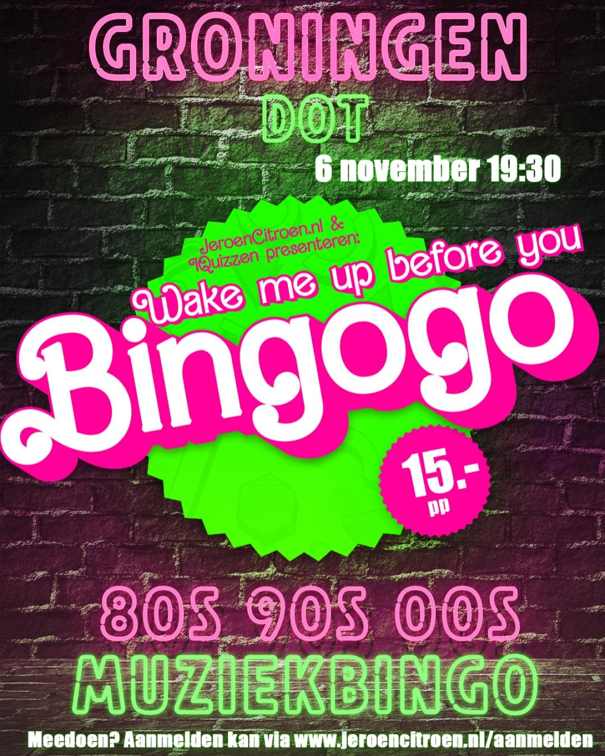 WAKE ME UP BEFORE YOU BINGOGO!